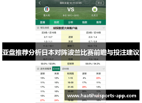 亚盘推荐分析日本对阵波兰比赛前瞻与投注建议